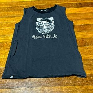 Mini & Maximus Boys “Bear With It” Tank Top, Sz 10